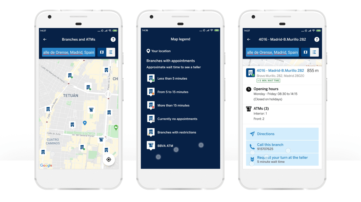Spanish neobank app example