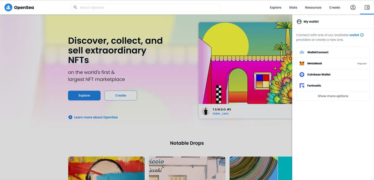 NFT marketplace OpenSea