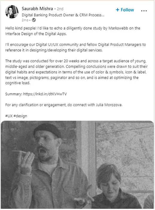 visibility of various financial services in the realm of social media