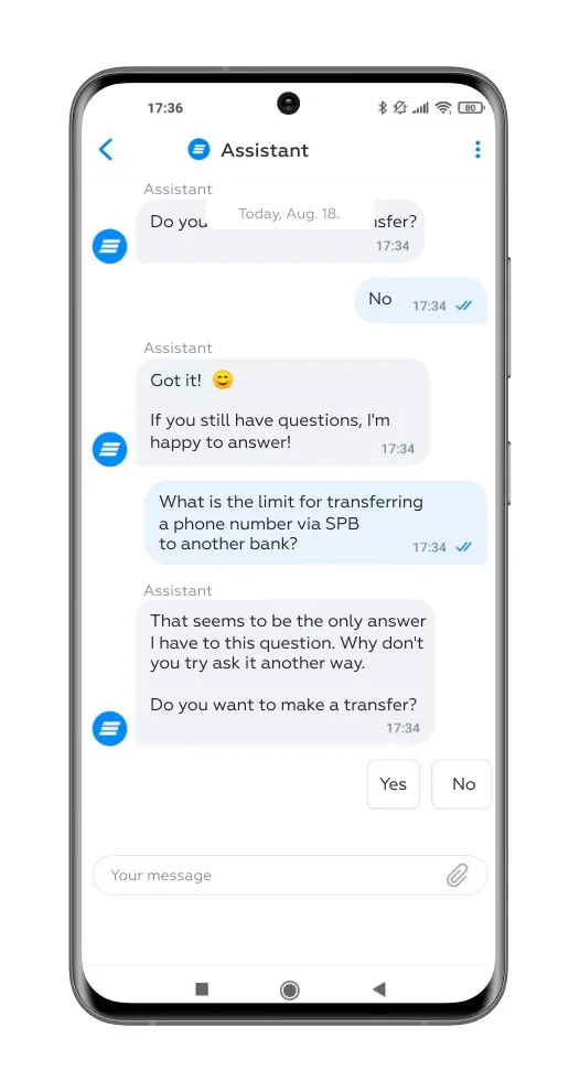 Markswebb CUI principle 1 - The bot solves the user's problem