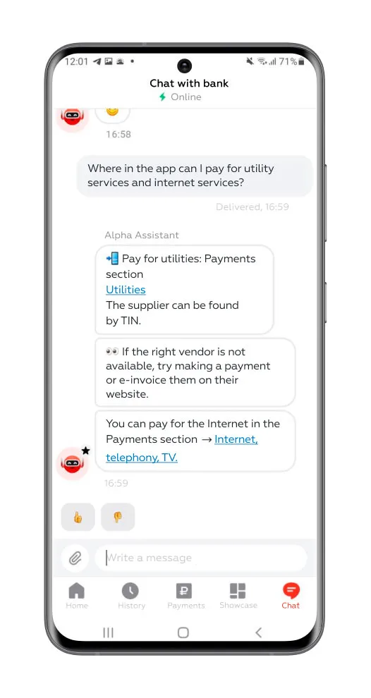 Markswebb CUI Principle 5: The bot provides the optimal amount of information