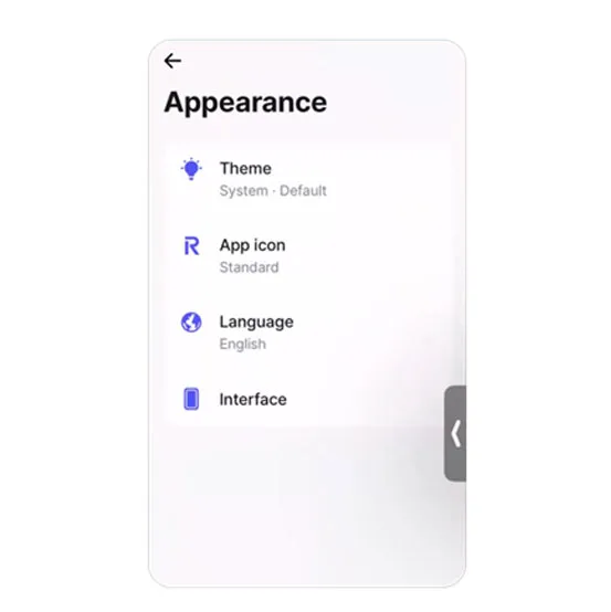 User-friendly UI in Revolut app
