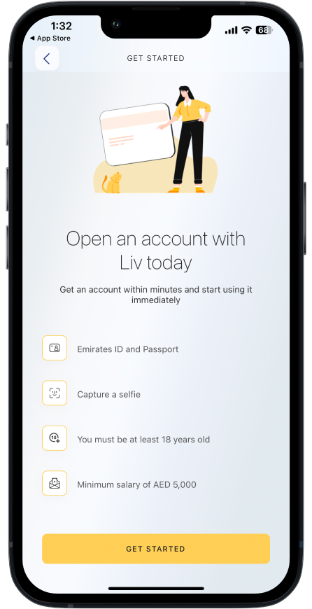 Liv mobile banking app