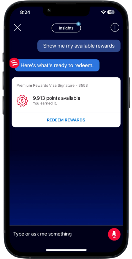 Bank of America banking chatbot