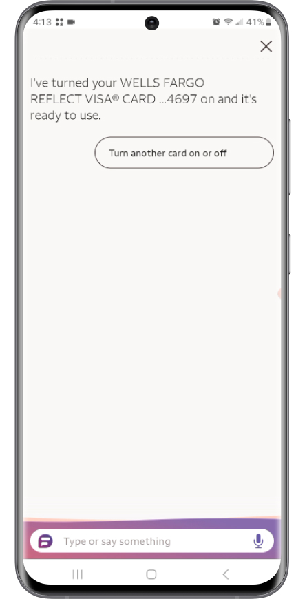 Wells Fargo banking chatbot