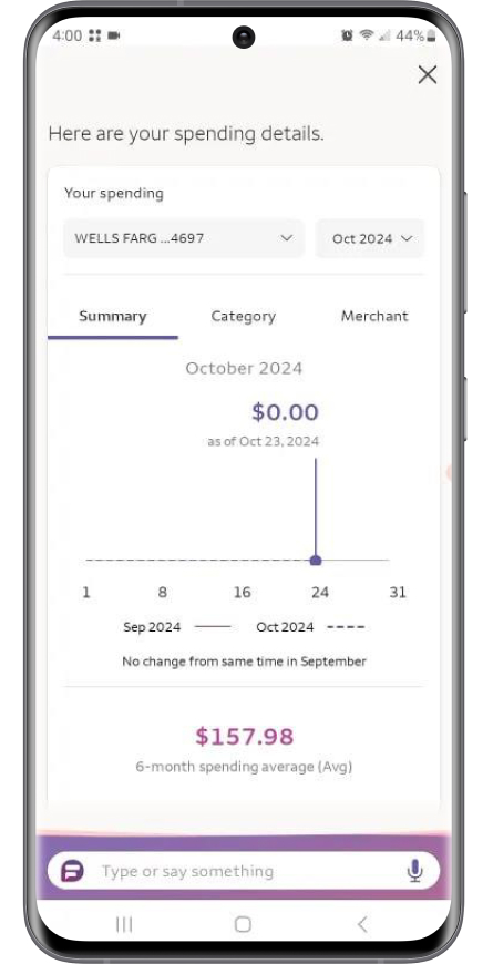 Wells Fargo mobile banking chatbots
