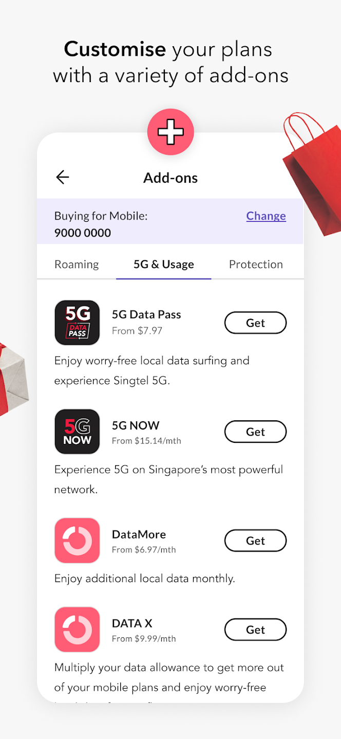 My Singtel app