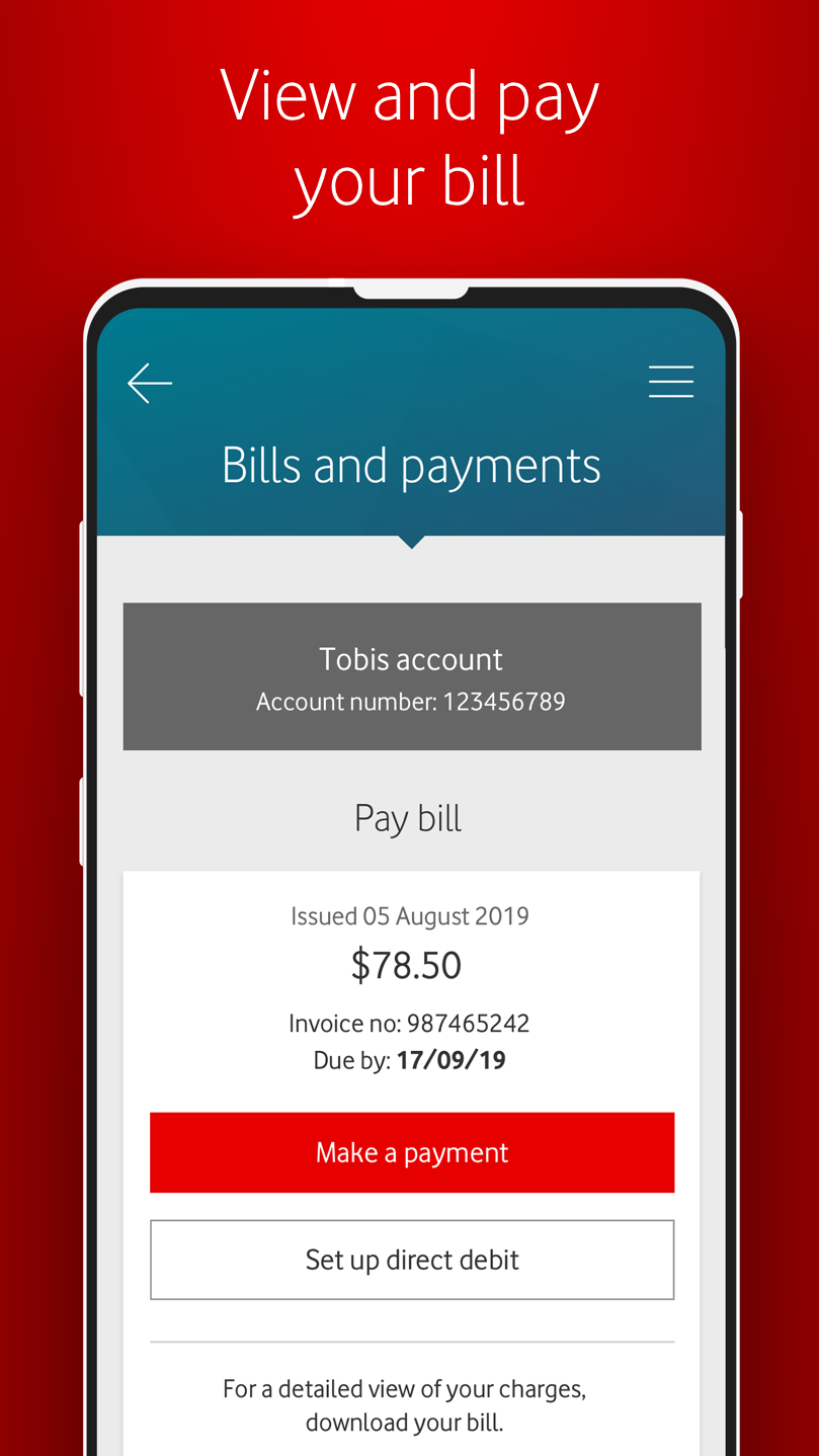 My Vodafone mobile app